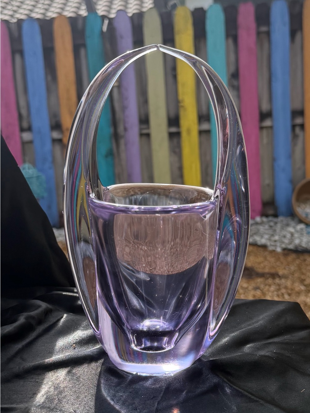 1960s Neodymium "Twilight Blue" Vase by Tiffin-Franciscan / Duncan & Miller